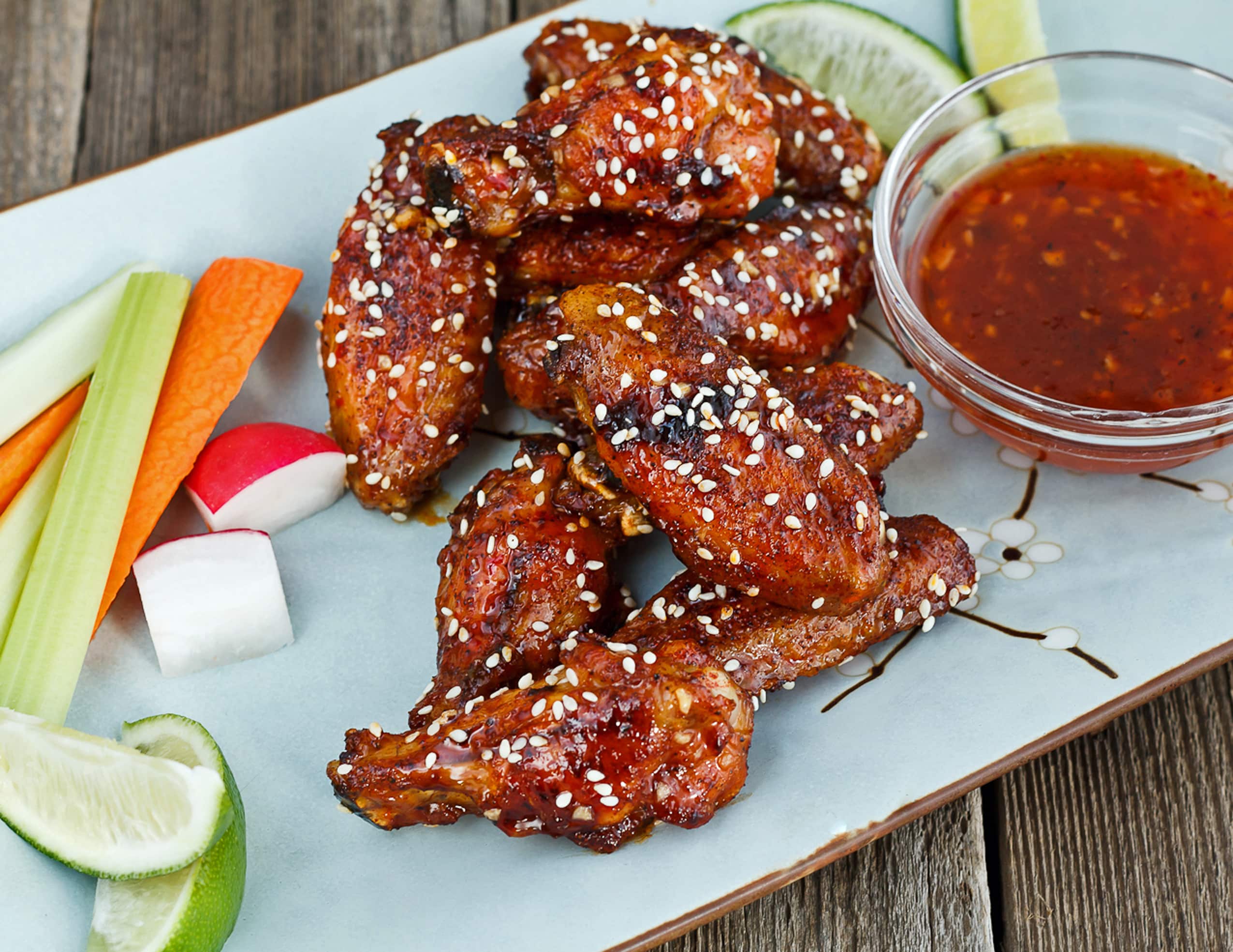 Baked Thai Chili Sesame Chicken Wings: Make Healtheir Wings at Home!