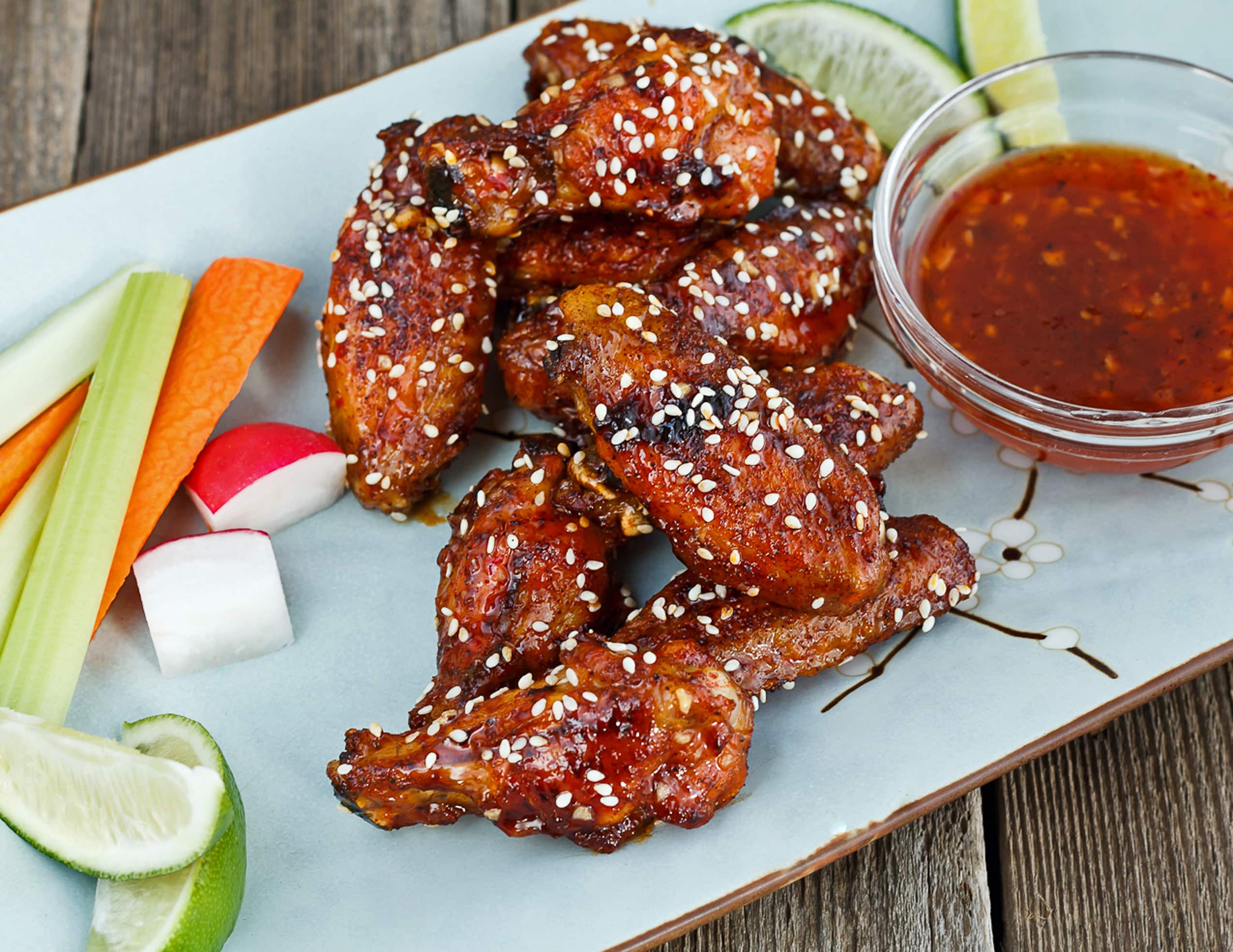 Baked Thai Chili Sesame Chicken Wings Make Healtheir Wings At Home