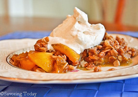 Grilled Peach & Vanilla Bean Crisp is the Best of Summer Desserts