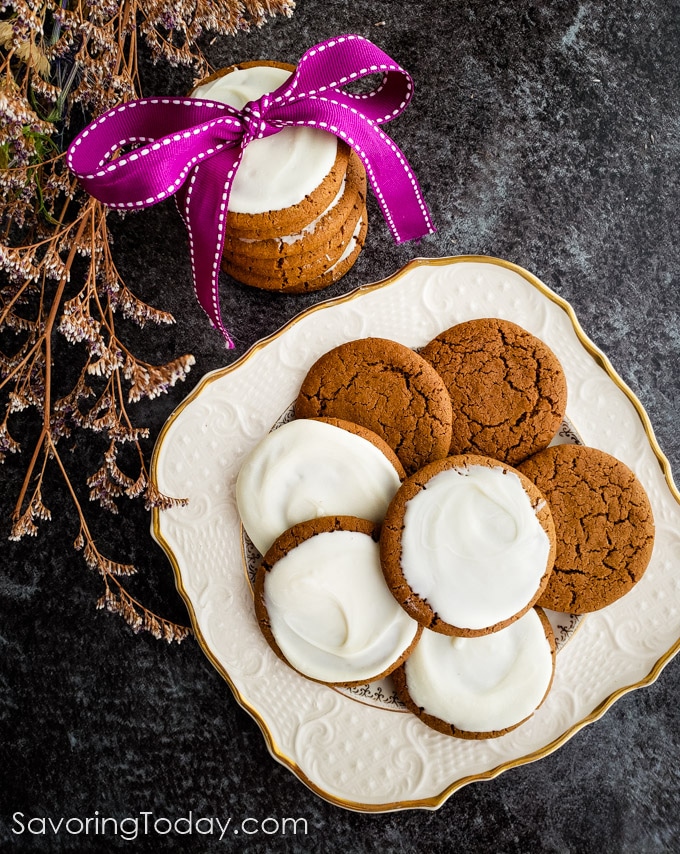 Grandma's Molasses Cookies An Old Fashioned Favorite with White